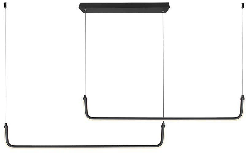 V-tac 24W LED pakabinamas šviestuvas, juodas, 4000K