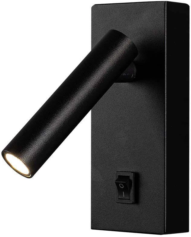 V-tac 2W LED sieninis šviestuvas, juodas, 4000K