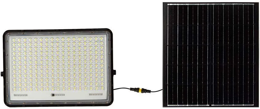 V-tac 30W LED prožektorius su saulės baterija, juodas, 4000K