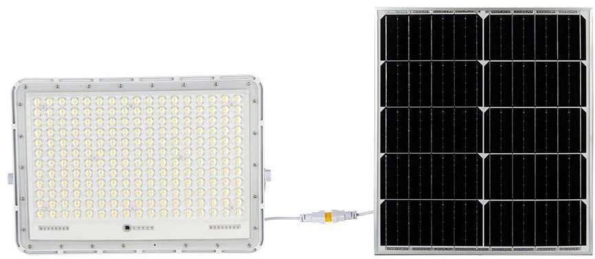 V-tac 30W LED prožektorius su saulės baterija, baltas, 4000K