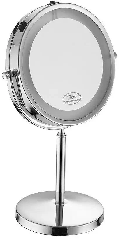 Sieninis šviestuvas V-tac 3W pastatomas šviestuvas su veidrodžiu, chromo sp., 6400K, su baterija
