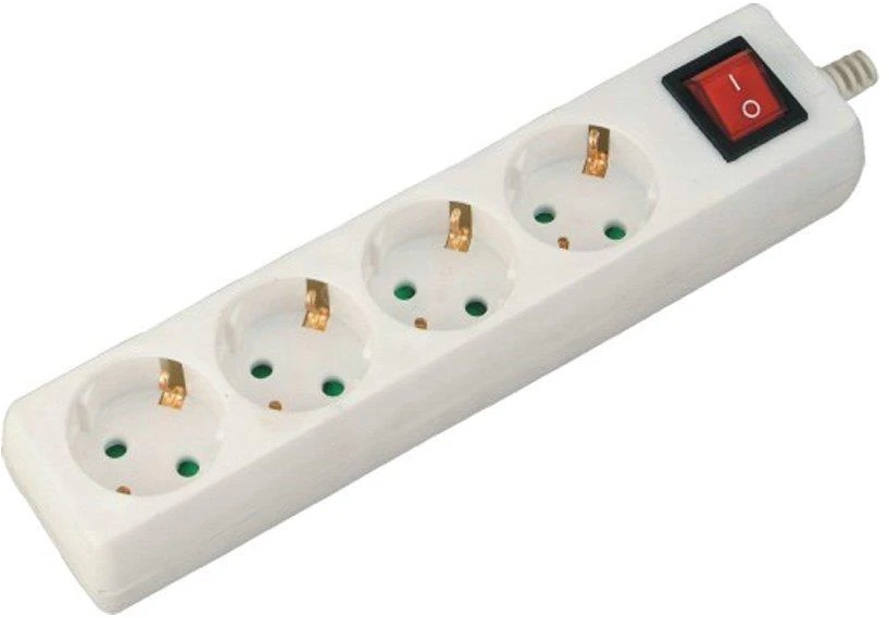 Ilgintuvas 4-vietis V-TAC, su jungikliu, 3G1.5MM2 X 5M