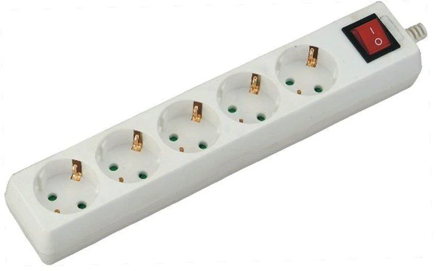Ilgintuvas 5-vietis V-TAC, su jungikliu, 3G1.5MM2 X 5M