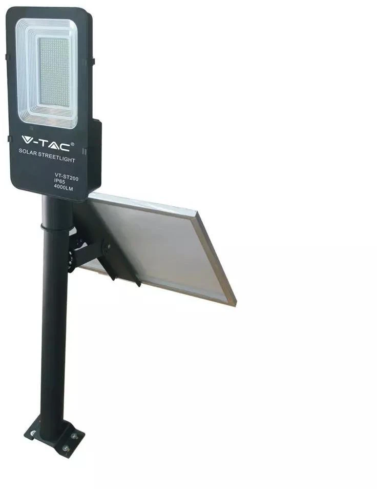 V-tac 50W gatvės šviestuvas su saulės baterija, 4000K (dienos šviesa)
