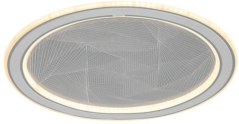 50W LED lubinis šviestuvas, pilkas, 3000-6500K, dimeriuojamas