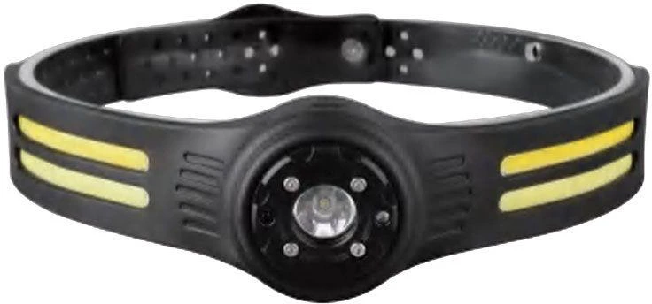 V-tac 3+5W LED įkraunamas žibintuvėlis, juodas, IP43, tvirtinamas ant galvos