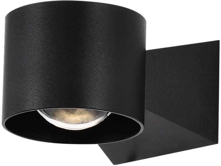 V-tac 5W LED sieninis šviestuvas, juodas, 3000K