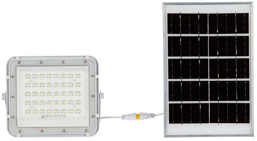 V-tac 6W LED prožektorius su saulės baterija, baltas, 4000K