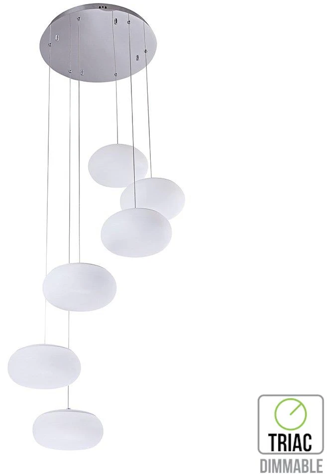 Pakabinamas šviestuvas 72W pakabinamas LED šviestuvas V-TAC, dimeriuojamas, baltas, 3000K (šiltai balta)