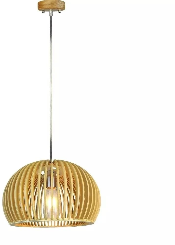 V-tac Pakabinamas šviestuvas, medinis, E27, Ø330x220mm