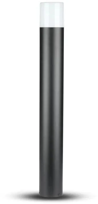 Lauko šviestuvas V-TAC, aliuminis, juodas, apvalus, IP54, GU10, 80x80x500mm
