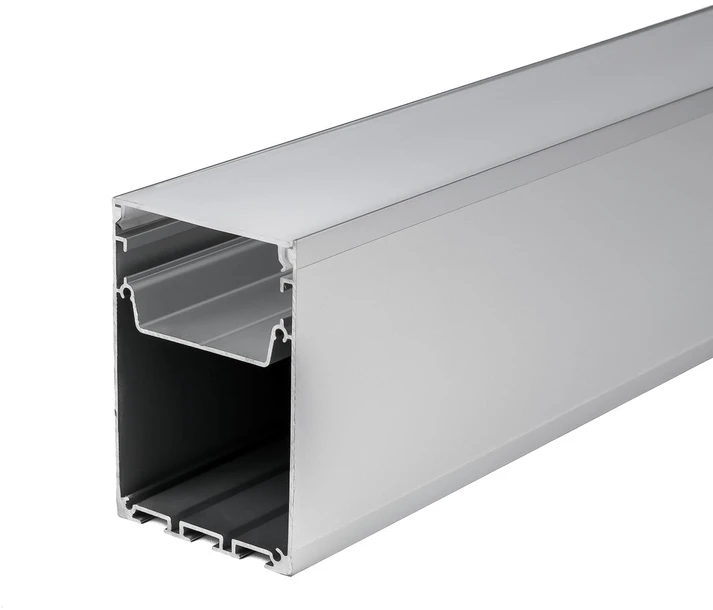 V-tac LED paviršinis profilis, baltas, 2m, su dangteliu ir montavimo priedais