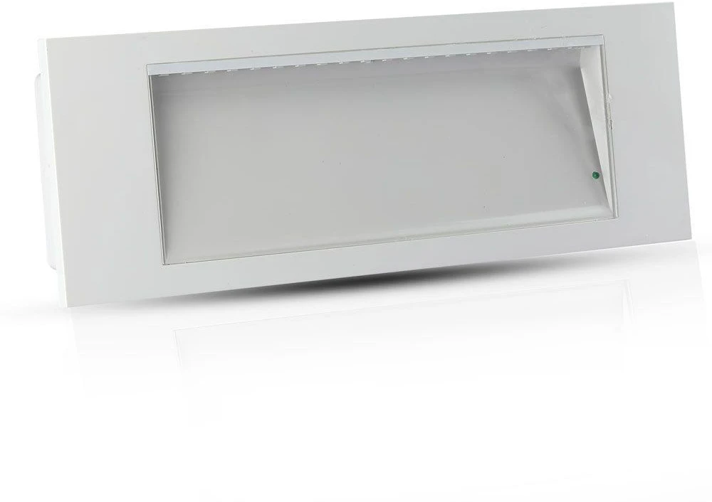 3,8W LED evakuacinis šviestuvas, baltos/juodos sp., 6000K, CREE LED chip