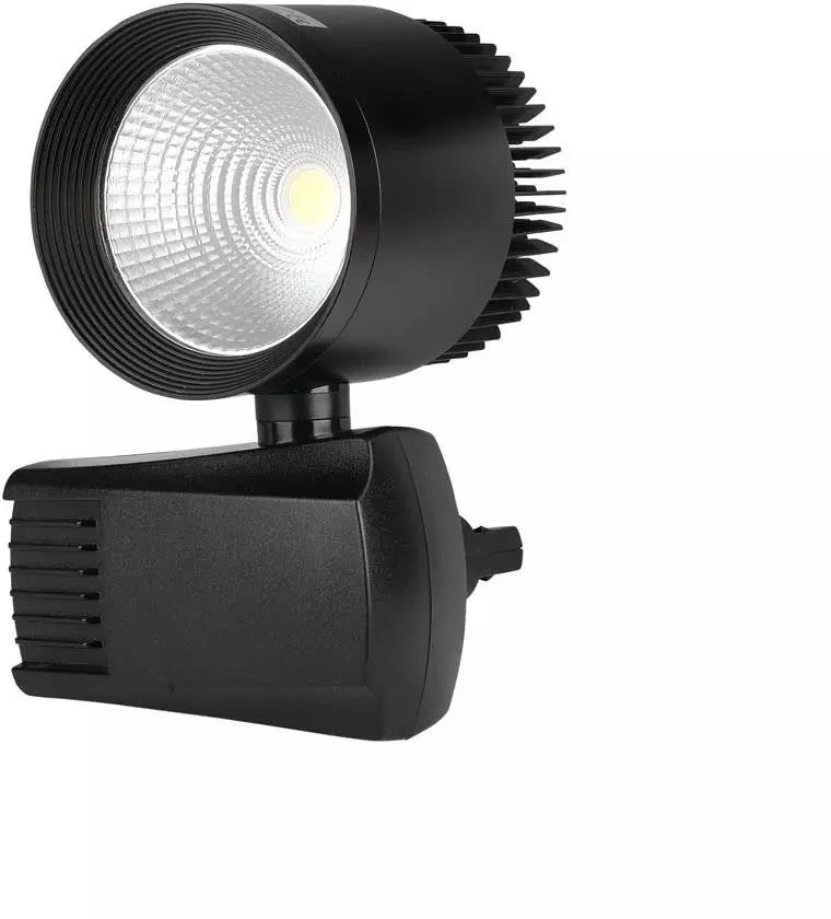 40W Euro LED šviestuvas ant bėgelio V-TAC, juodas, (4000K)