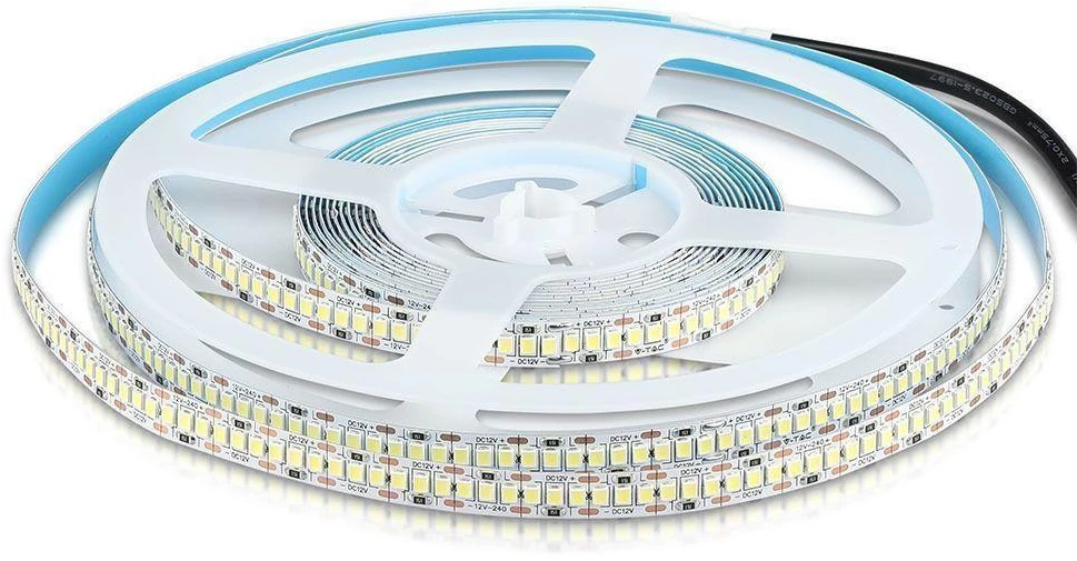 V-tac 20W/m LED juosta, 240 LED/m, 12V, 6500K, 5 metrų ritė