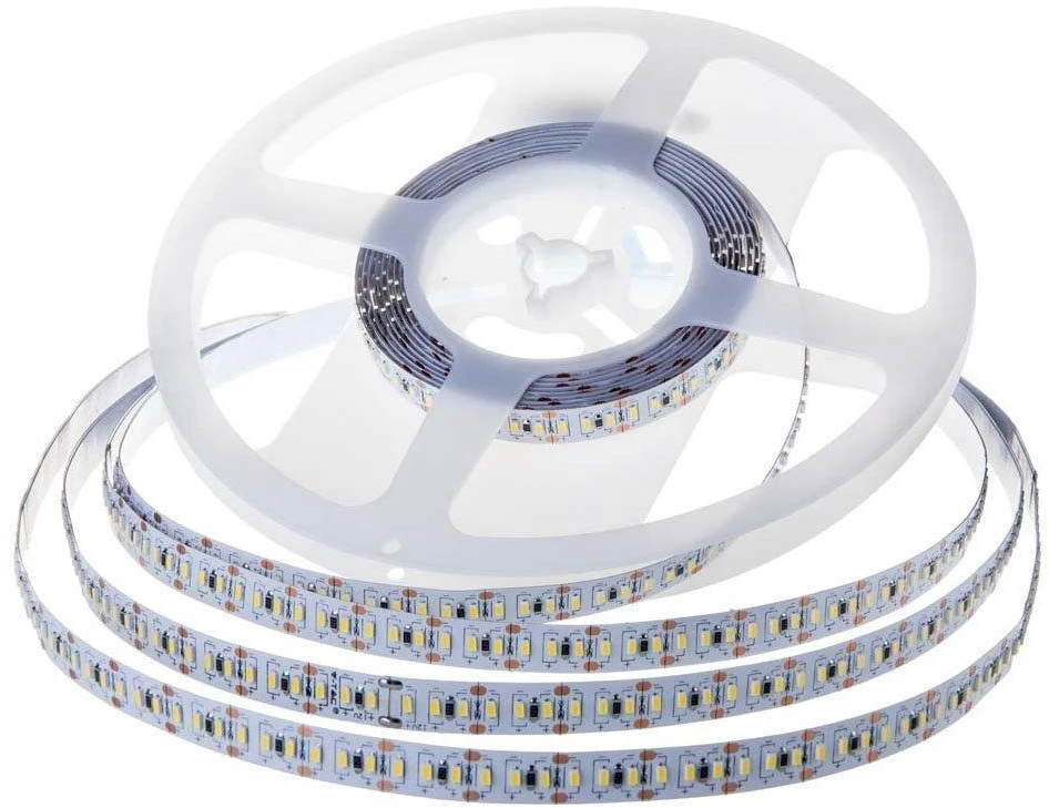 LED juosta 20 W/m V-TAC, 3014, 204LED/m (3000K) šiltai balta, neatspari drėgmei