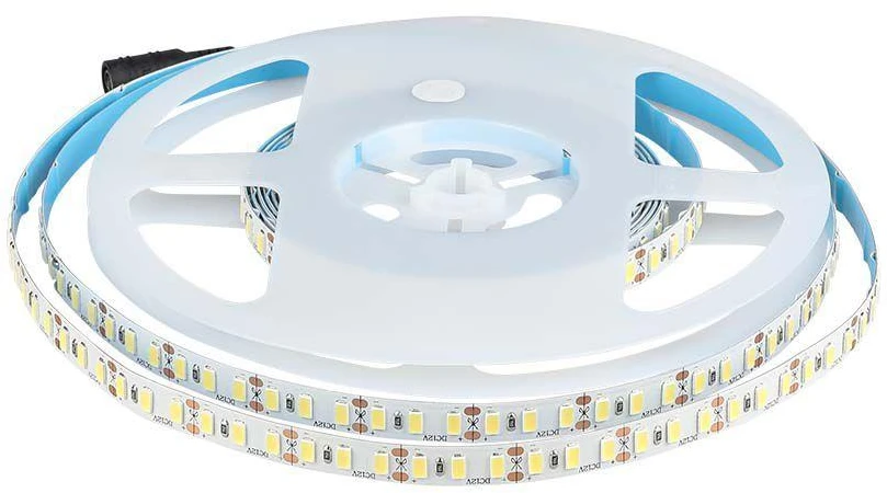 V-tac 20W/m LED juosta, 120LED/m, 12V, 3000K, IP20, 5 metrų ritė