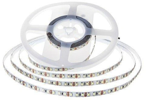 12W/m LED juosta V-TAC, 3000K, 168LED/m, 24V, 5 metrų ritė