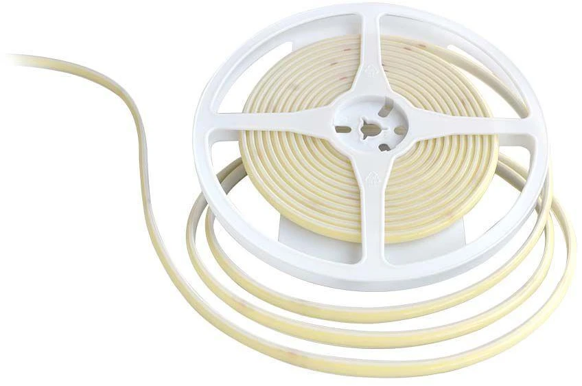 V-tac 10W/m LED COB juosta, 320LED/m, 24V, raudona šviesos sp., IP67, 5 metrų ritė