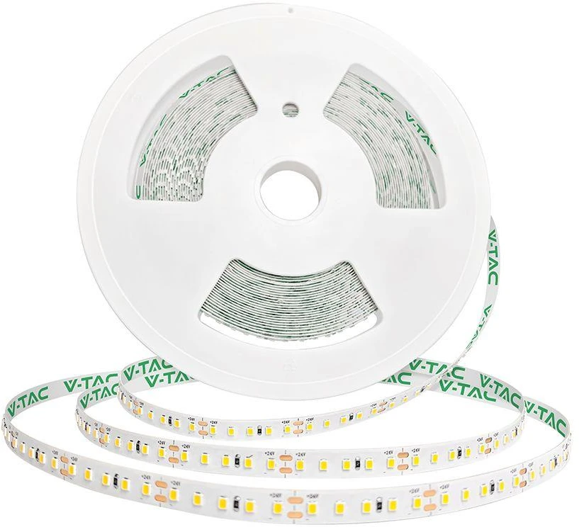 8W/m LED juosta, 4000K, 120 LED/m, 24V, IP20, 20m ritė