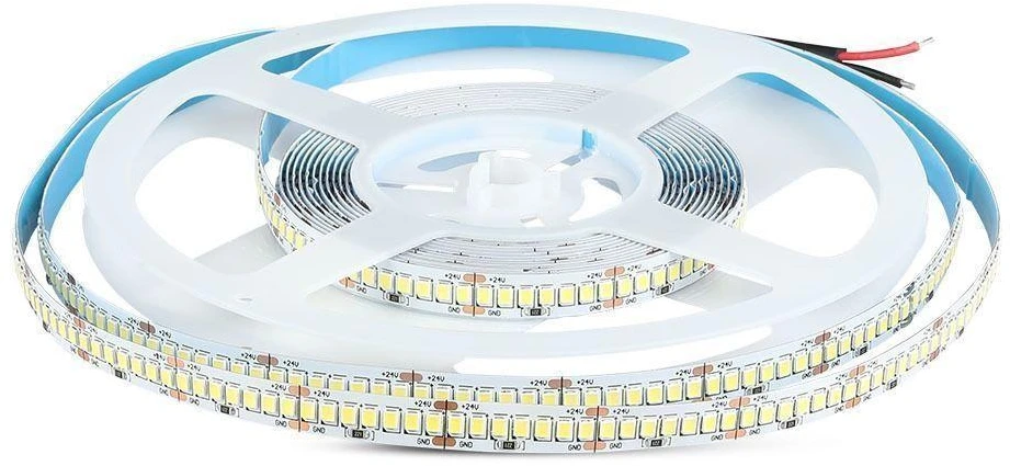 18W/m LED juosta V-TAC, 3000K, 238 LED/m, 24V, 5 metrų ritė