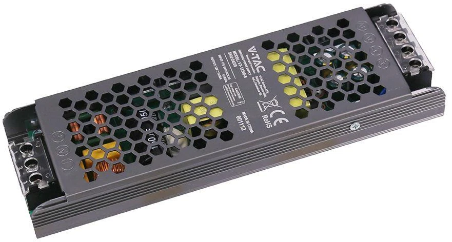 200W LED maitinimo šaltinis SLIM, 12V, 16.5A, IP20