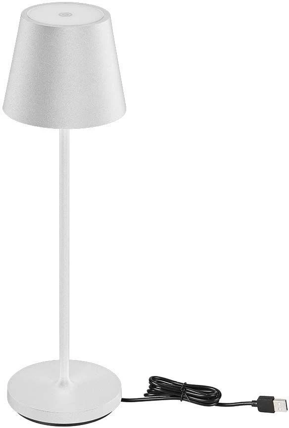 V-tac 1,5W LED įkraunamas stalo šviestuvas, baltas, 3000K, dimeriuojamas, IP54