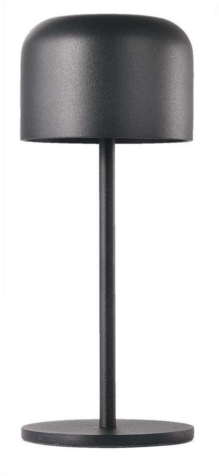 V-tac 1,5W LED įkraunamas stalo šviestuvas, juodas, 2700-5700K, dimeriuojamas, IP54