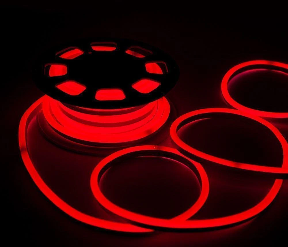 V-tac 8W/m NEON FLEX LED juosta, raudona, 24V, 10m ritė