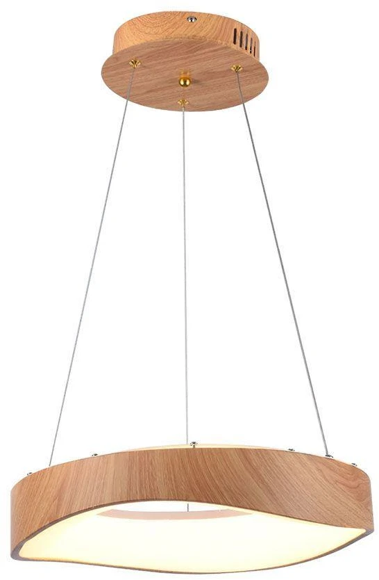 V-tac 18W LED pakabinamas šviestuvas, medienos/baltos sp., 3000K