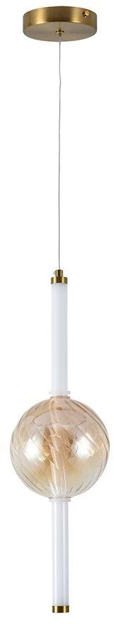 8W LED pakabinamas šviestuvas, gintaro/baltos sp., 3000K
