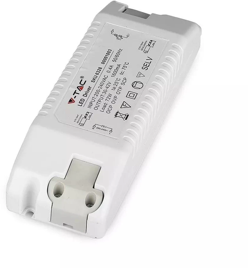 V-tac Maitinimo šaltinis skirtas 70W LED panelėms, pritemdomas, 5 metų garantija