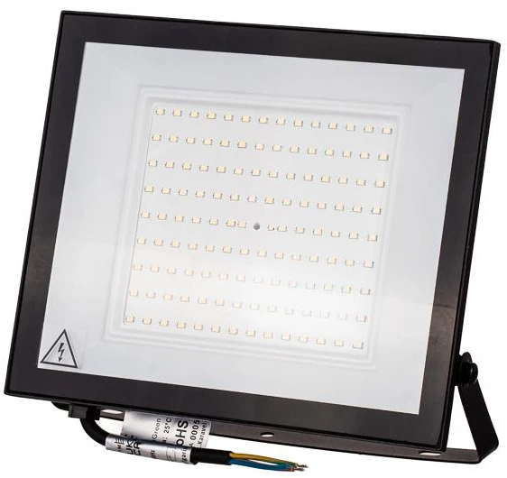 V-tac 100W LED prožektorius, juodas, 4000K