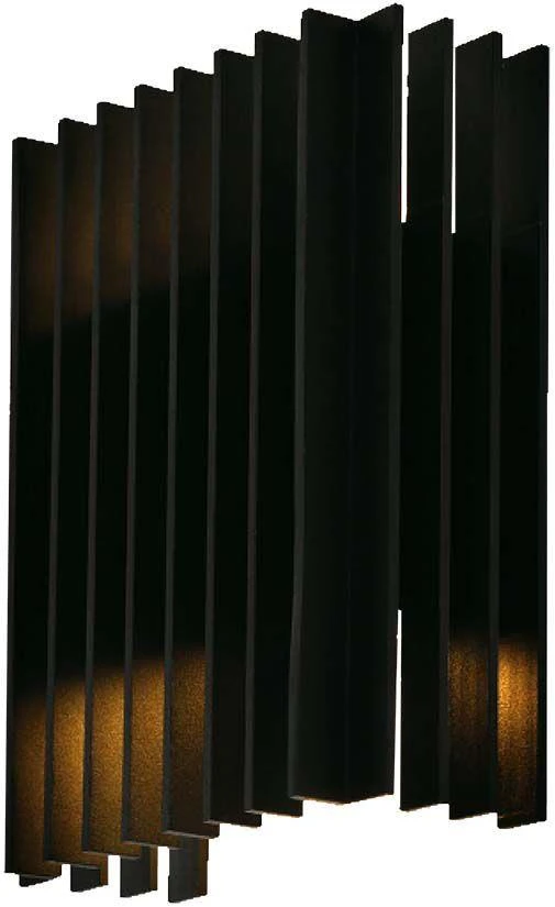 V-tac 12W LED sieninis šviestuvas, juodas, 4000K, IP65, šviečia į viršų ir į apačią