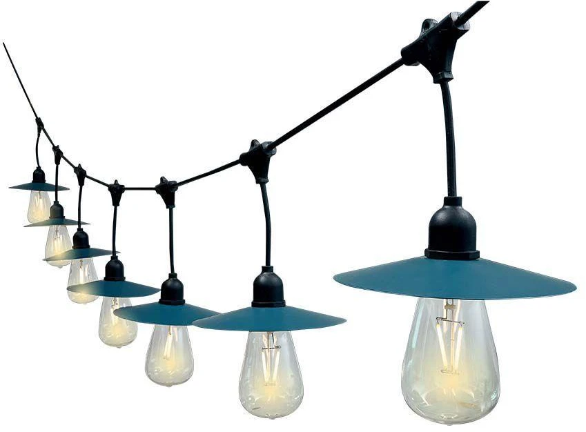 V-tac 3W LED girlianda su saulės baterija, 15 lempučių, 3000K, IP44