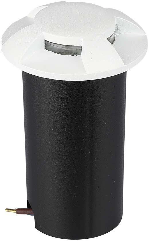 V-tac 1W LED įmontuojamas grindinio šviestuvas, baltas, 3000K, IP67