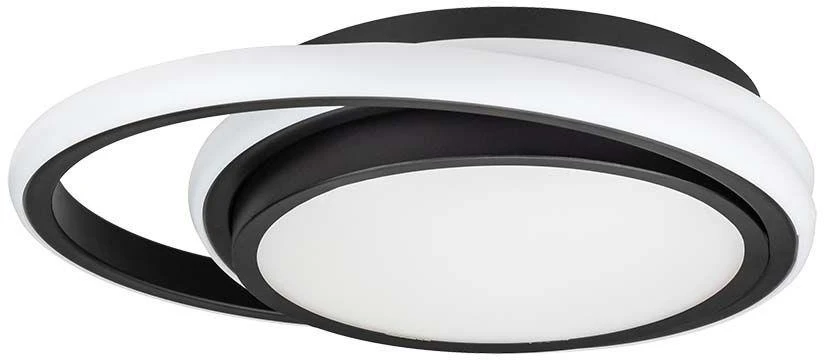 Lubinis šviestuvas 24W LED paviršinis šviestuvas, juodas, 4000K