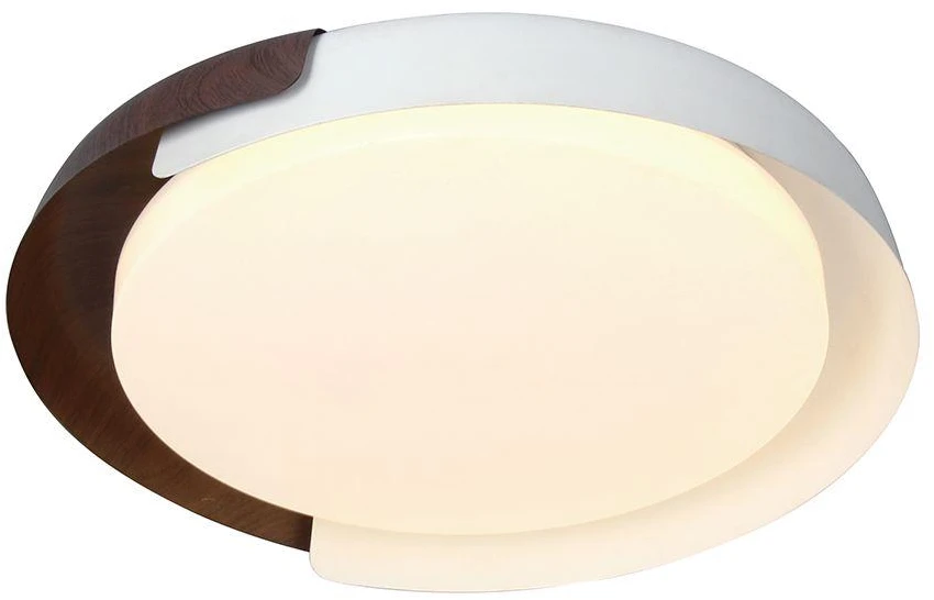 48W LED lubinis šviestuvas, baltos/medžio sp., 3000/4000/6000K, dimeriuojamas