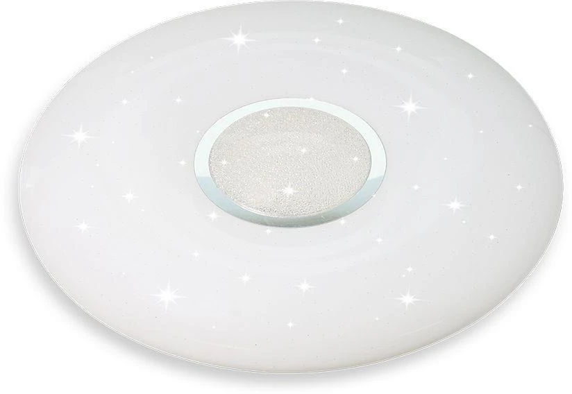 Lubinis šviestuvas V-tac 60W paviršinis šviestuvas, 3in1, dimeriuojamas pulteliu, baltas, su žvaigždėtu dangteliu