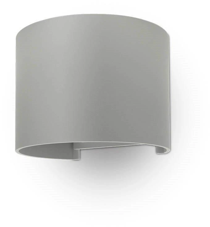 Sieninis šviestuvas V-tac 5W LED sieninis fasado šviestuvas, pilkas, 4000K, šviečia į viršų ir į apačią
