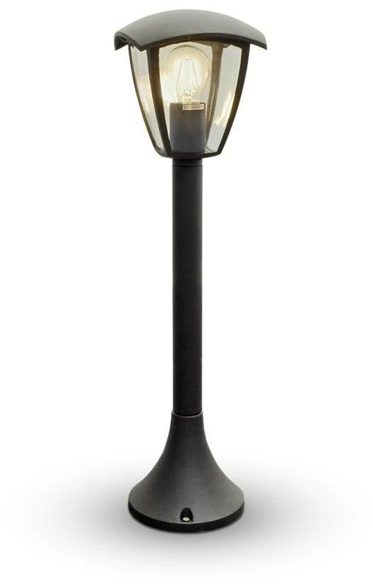 V-tac Pastatomas lauko šviestuvas, juodas, aukštis 60cm, IP44, E27 cokolis