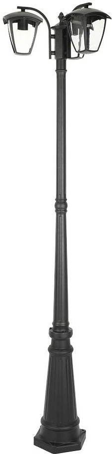 V-tac Pastatomas lauko šviestuvas 3xE27, 1990mm, IP44, juodas