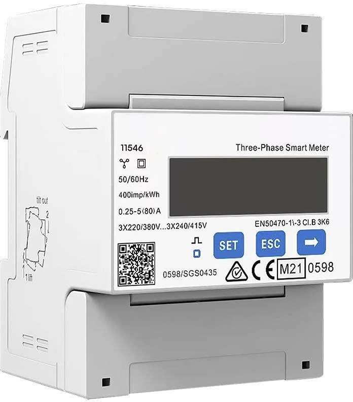 Ventiliatorius V-TAC trifazis energijos skaitiklis 3x230/400V RS485