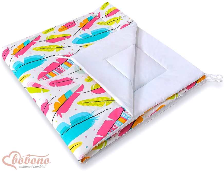Vaikiška palapinė Bobono su kilimėliu ir pagalvėmis - Spalvinga plunksna
