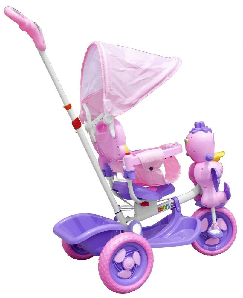 Roger Vaikiškas triratis Duck Bike violetinės spalvos