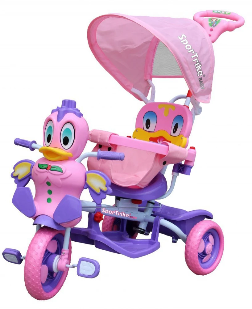 Roger Vaikiškas triratis Duck Bike violetinės spalvos