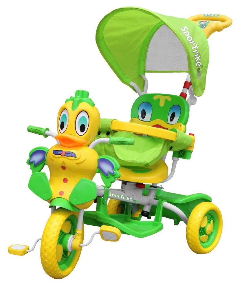 Roger Vaikiškas triratis Duck Bike žalias
