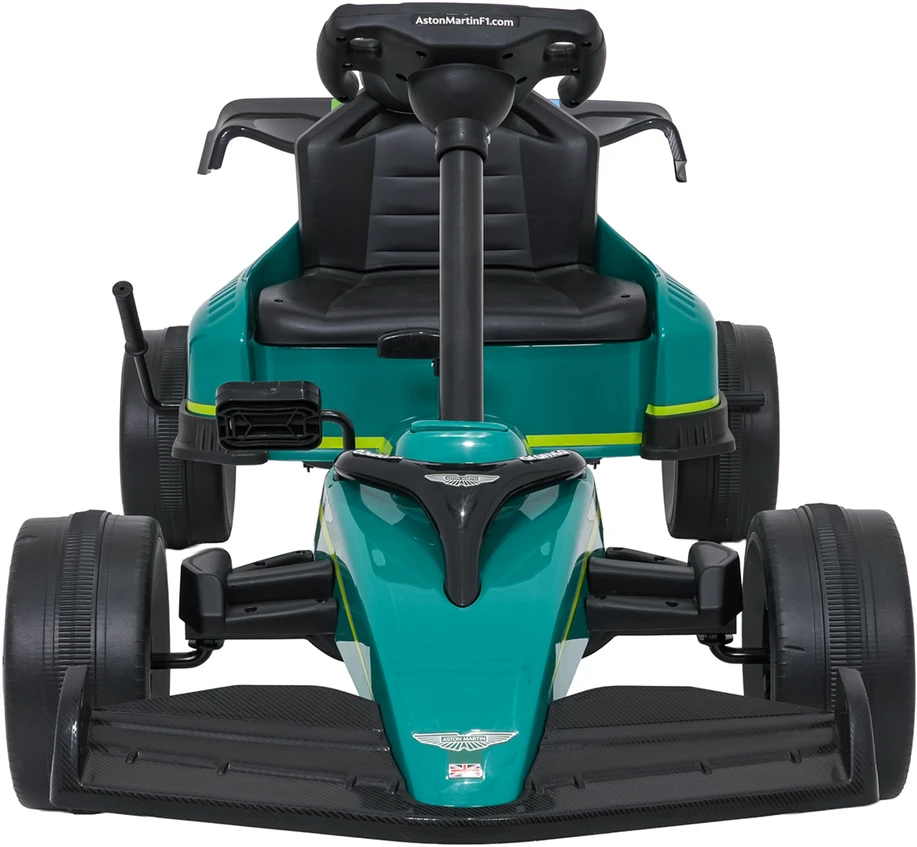 Vaikiškas Aston Martin Go-Kart su pavarų dėže ir rankiniu stabdžiu, iki 25 kg