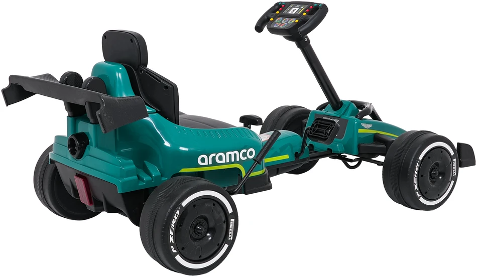 Vaikiškas Aston Martin Go-Kart su pavarų dėže ir rankiniu stabdžiu, iki 25 kg