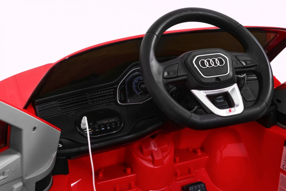 Ramiz Elektrinė mašina vaikams Audi Q8 LIFT raudonos spalvos